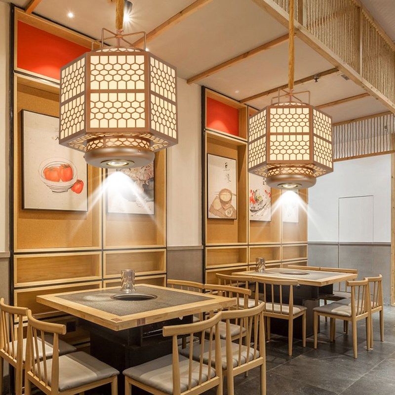 新中式餐厅吊灯带射灯餐饮店专用卡座餐桌茶室吊灯饭店菜馆灯具,家装灯饰光源,酒店/宴会厅/餐饮吊灯,淘宝优惠券,粉丝福利购,淘宝优惠卷