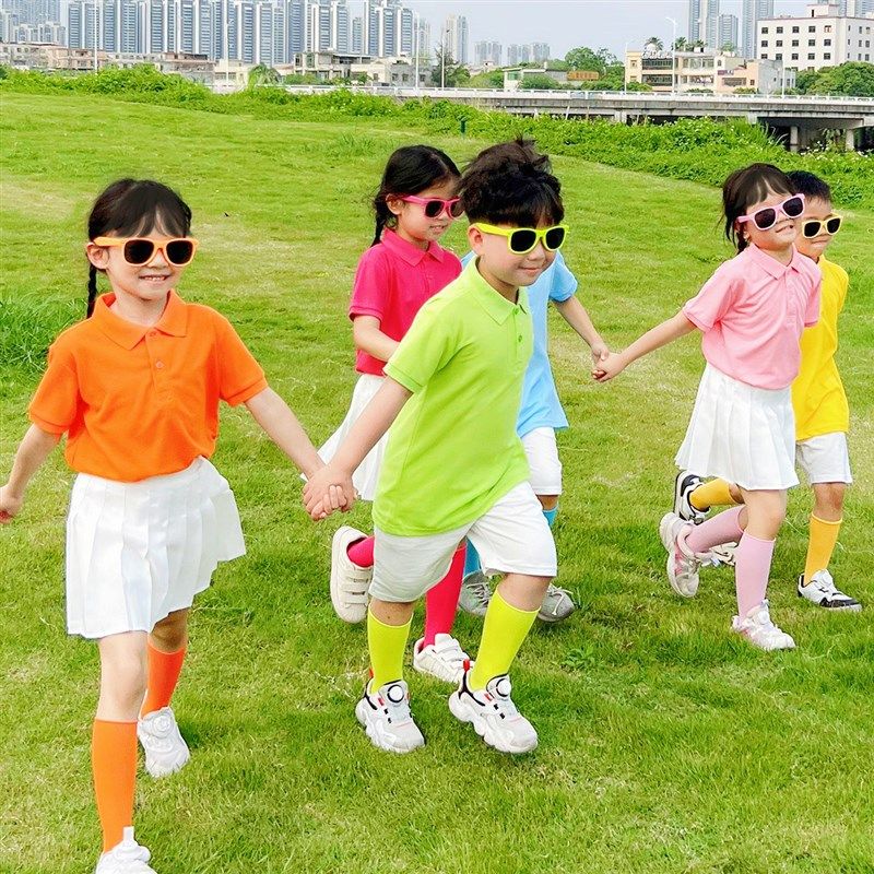 夏季儿童短袖polo衫小学生校服中大男童白色翻领T恤女童毕业班服,童装/婴儿装/亲子装,儿童POLO衫,淘宝优惠券,粉丝福利购,淘宝优惠卷