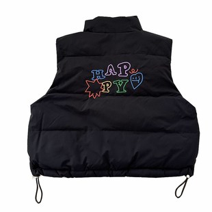 宝宝洋气棉马甲秋冬季男童黑色羽绒棉背心女儿童冬装马夹小童背心