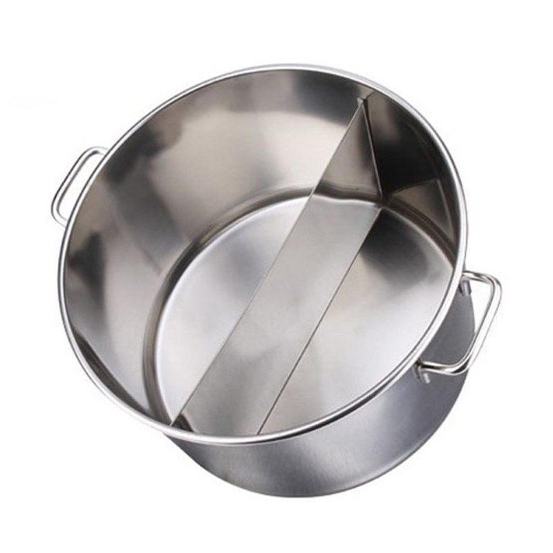 特厚不锈钢麻辣烫锅 麻辣烫盆 麻辣烫桶 鸳鸯锅 鸳鸯盆鸳鸯桶汤桶