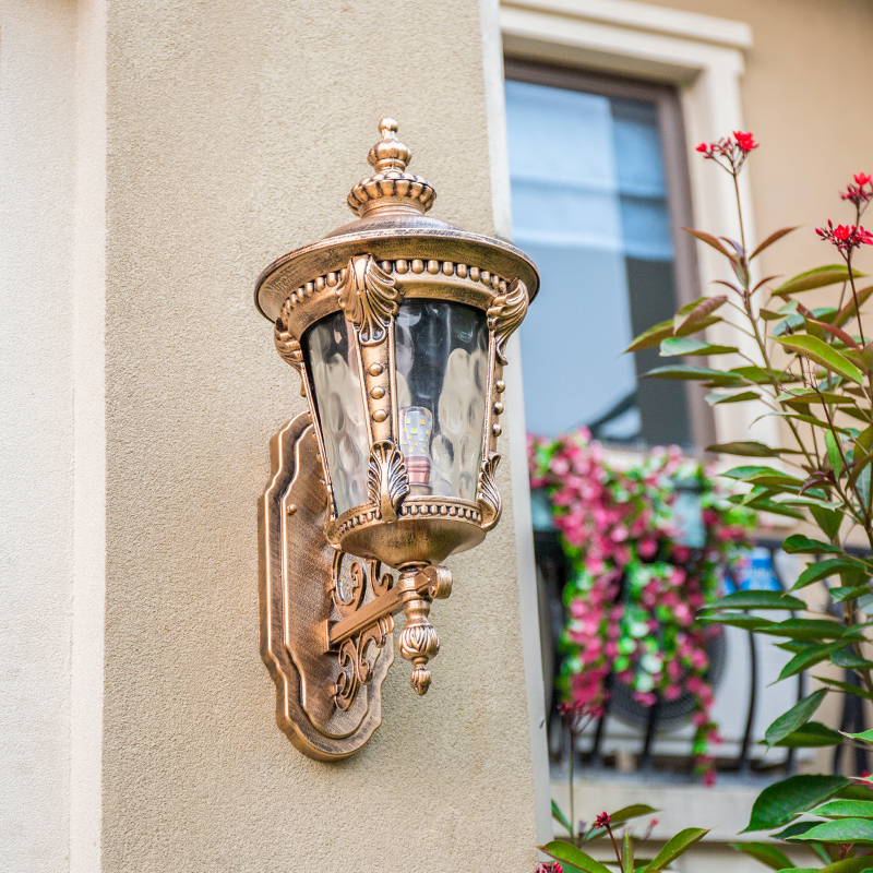 欧式复古户外壁灯防水美式LED阳台楼梯走廊过道室外庭院灯墙壁灯