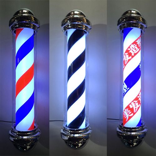 美发转灯全圆形超亮灯箱挂墙防水