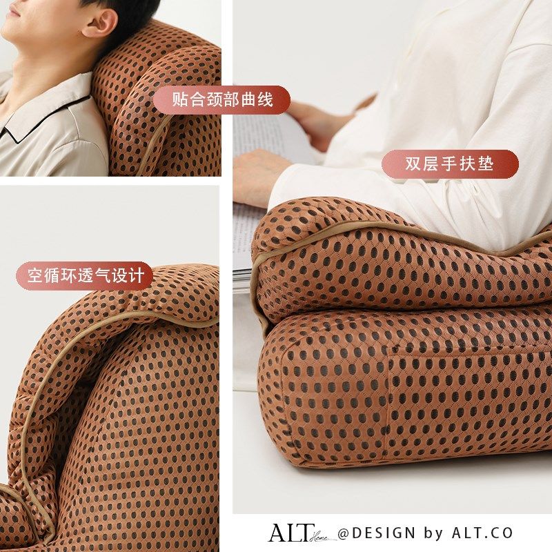 床头软包大靠背垫老年人卧床半躺神器沙发透气靠枕床上护颈护腰枕,居家布艺,床头靠垫,淘宝优惠券,粉丝福利购,淘宝优惠卷