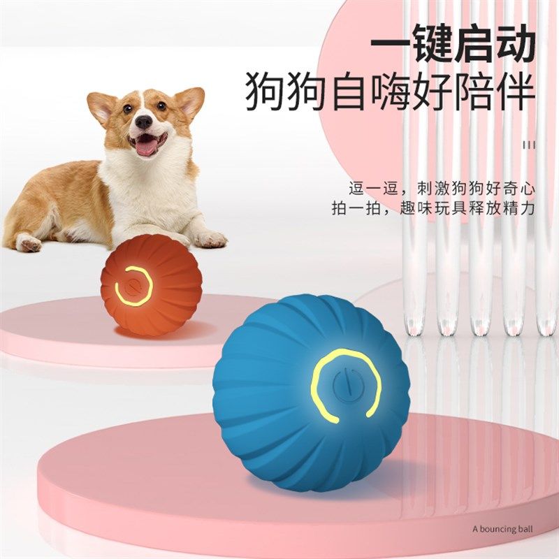狗狗玩具自嗨解闷神器耐咬发声宠物消耗体力电动跳跳球比熊犬逗狗,宠物/宠物食品及用品,橡胶球/球形玩具,淘宝优惠券,粉丝福利购,淘宝优惠卷