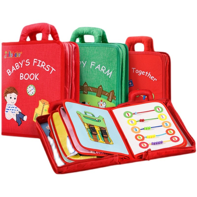 宝宝的第一本布书宝宝动手能力训练早教 0-岁启蒙撕不烂布书