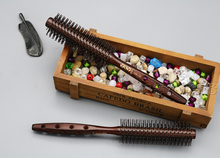 逸梳缘小号卷发梳子理发师吹直发滚梳造型圆梳卷发梳光齿梳