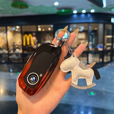 宝马5系钥匙套24款新X5X1X7X2包7系i5/iX/XM/X6/iX车高档保护壳扣