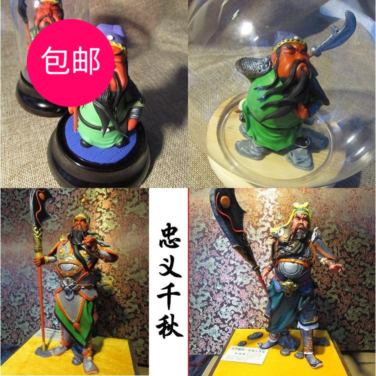 王子面塑关羽关公武财神家居办公室摆件开业礼品手工艺品面人包邮
