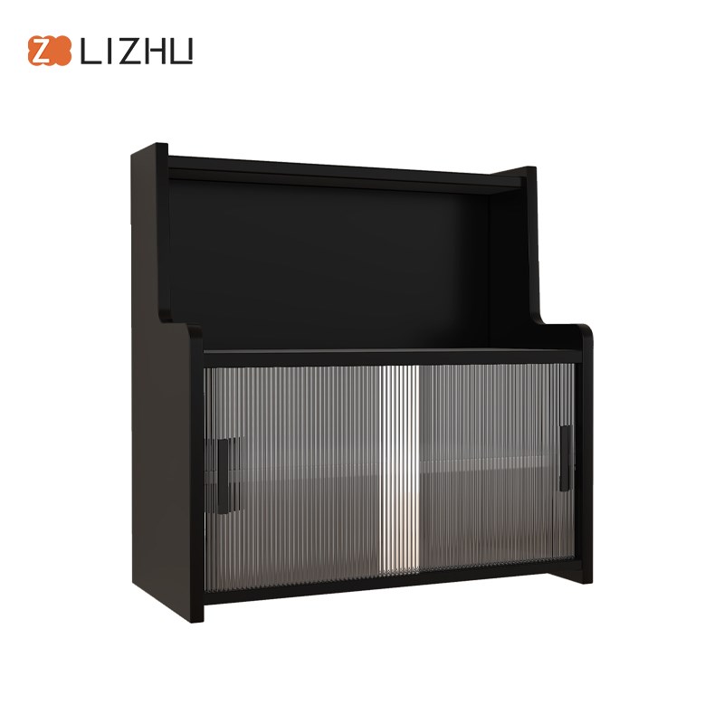 桌面置物架多层防尘水杯置物柜收纳柜厨房储物架茶具茶杯架可定制