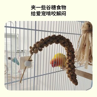 优嗖鹦鹉谷穗夹卡扣玩具磨牙棒固定花瓶多功能蔬菜水果夹鸟笼配件