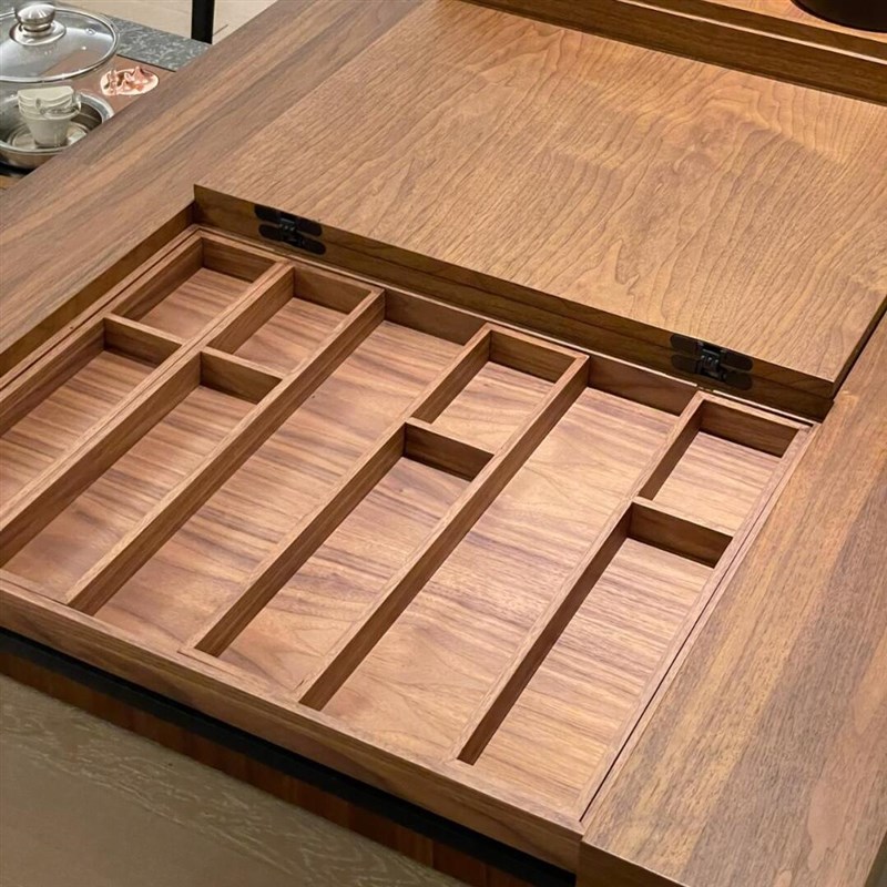 新中式禅意黑胡桃白蜡木茶桌椅组合茶室泡茶桌别墅酒店民宿办公室