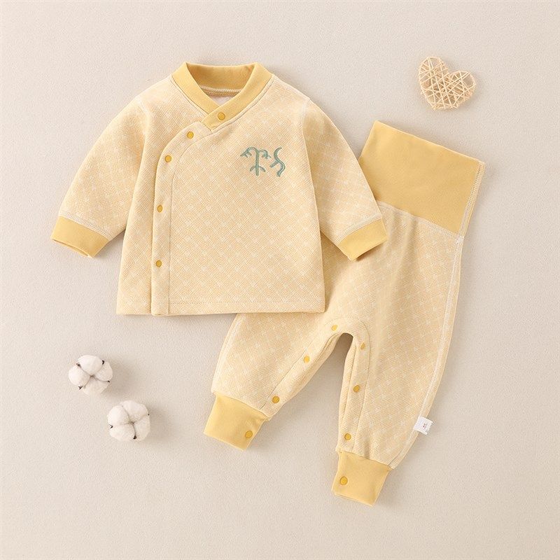 婴儿衣服加绒秋冬保暖国风新生打底加厚高腰裤开衫宝宝内衣套装,童装/婴儿装/亲子装,内衣套装,淘宝优惠券,粉丝福利购,淘宝优惠卷