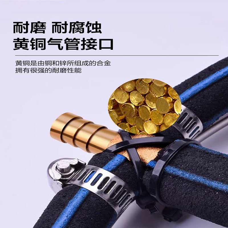 鱼池曝氧圈纳米气条不锈钢氧气盘暴氧爆氧管水产海鲜养殖鱼缸增氧