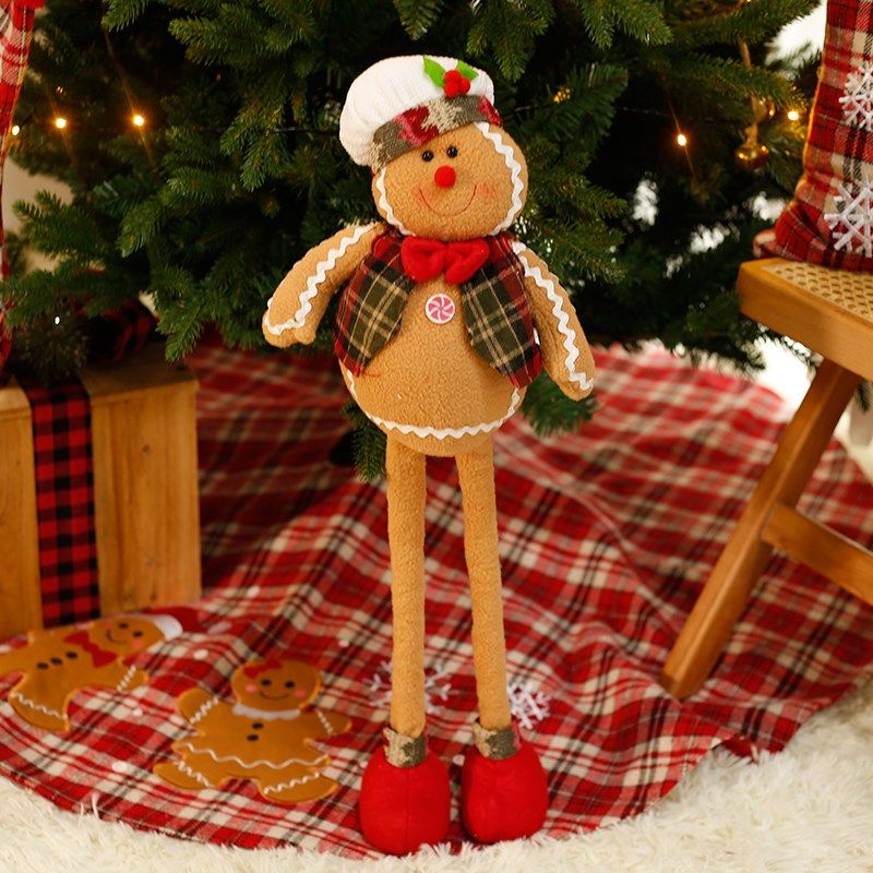 圣诞节装饰姜饼人伸缩公仔树裙抱枕餐垫礼物袜餐厅大堂家用布置,节庆用品/礼品,圣诞装饰品,淘宝优惠券,粉丝福利购,淘宝优惠卷