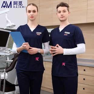 刷手服外科手术衣工作服 长袖 洗手衣手术室女套装 口腔牙科医生短袖