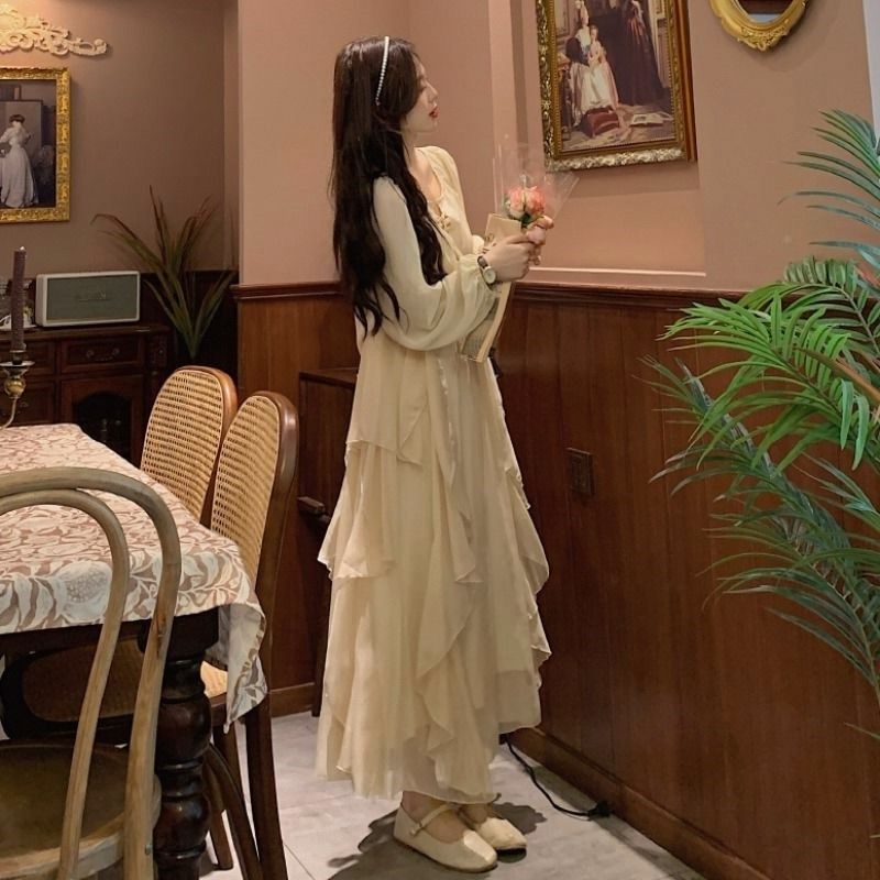 春季新款套装女装显瘦冷淡系吊带长裙连衣裙+开衫外套高级两件套,女装/女士精品,时尚套装,淘宝优惠券,粉丝福利购,淘宝优惠卷