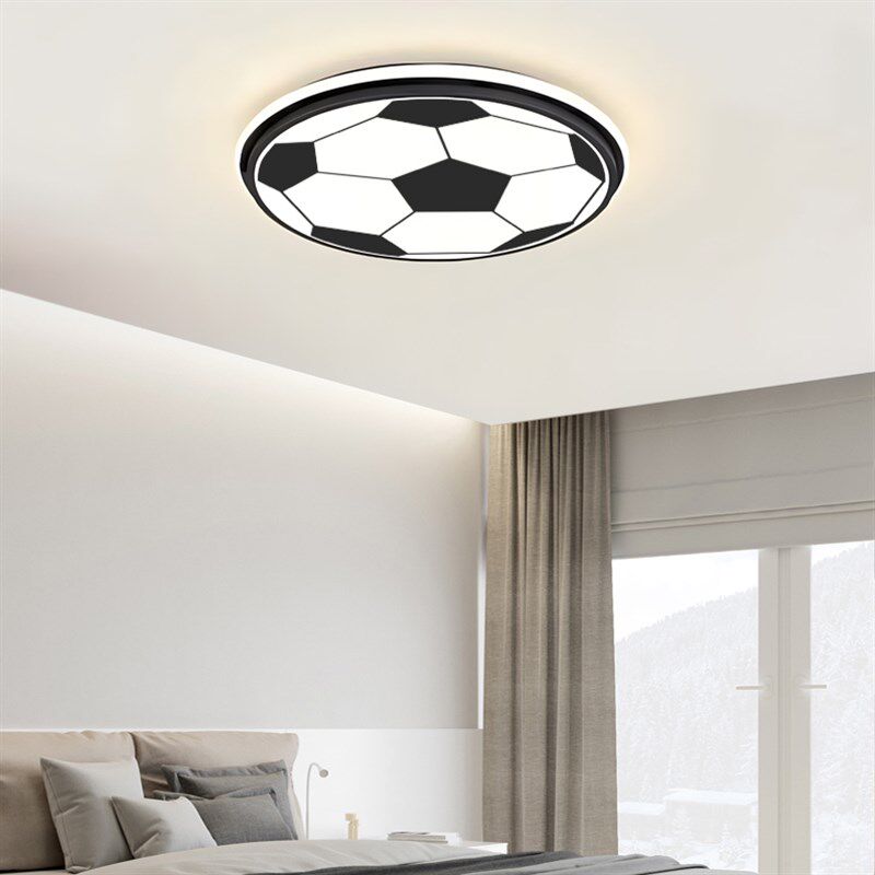 小小梦简约可定制球徽图案吸顶灯店铺装修福彩体彩灯具足球篮球灯