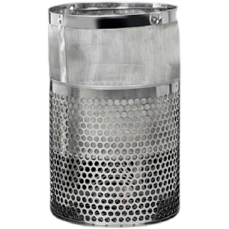 天津华延中药煎药机配件加厚过滤网桶沥渣散煎桶不锈钢多孔桶食品