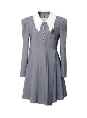 D-HARRY/迪哈利灰色连衣裙装女新款裙子DH223J95505D