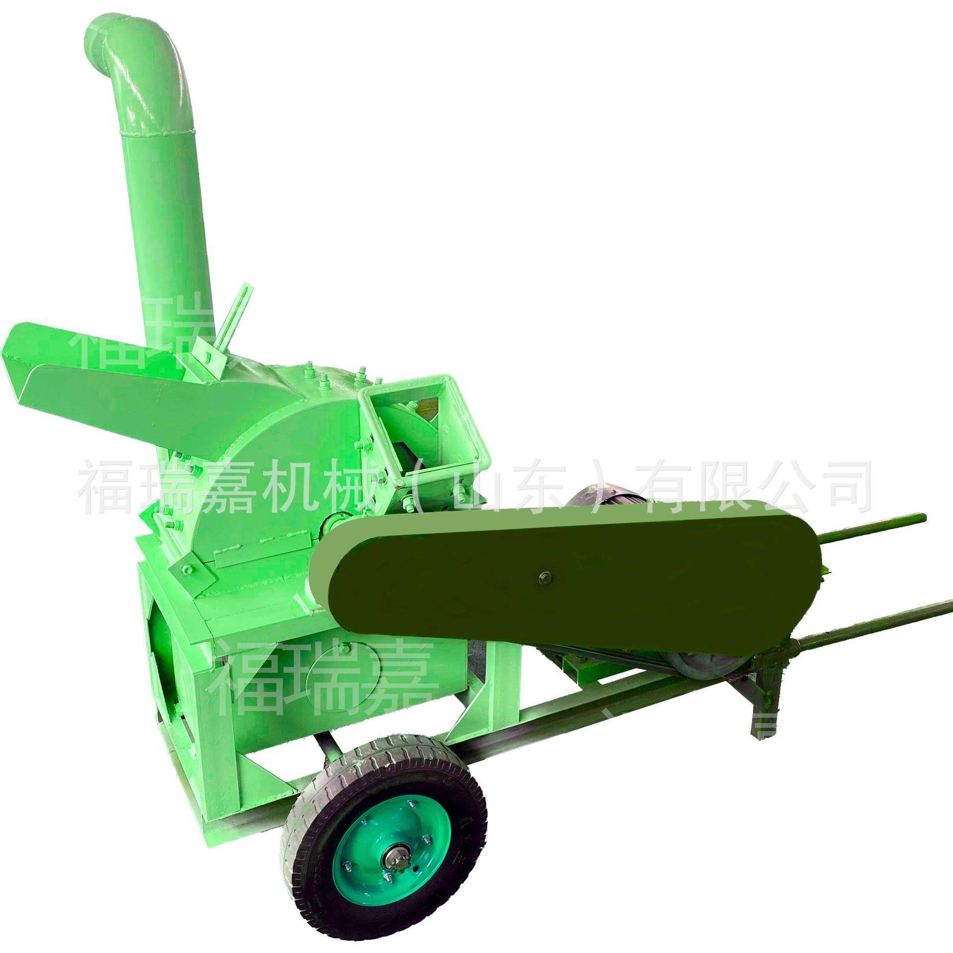 果园绿化树枝粉碎机边角料木材竹子粉碎机柴油移动树枝叶湿粉碎机