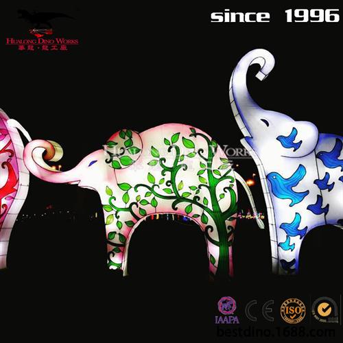 兔年春节新款彩灯花灯宫灯户外美陈摆件自贡亮化彩灯工厂定制