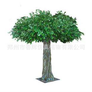 超仿真榕树叶室外防火抗晒榕树枝大型景观工程仿生假树自产自销
