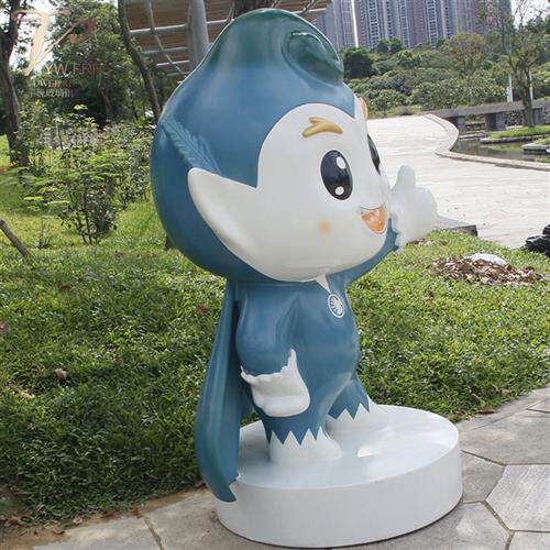 各类卡通造型玻璃钢雕塑形象IP户外门口摆件游乐园广场大小雕像