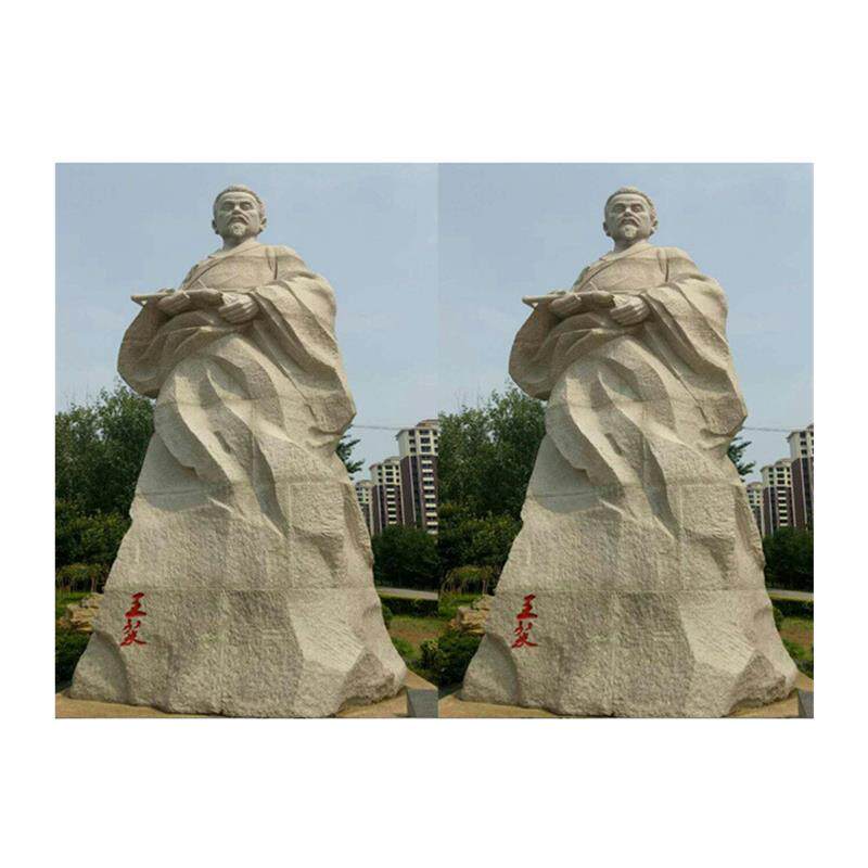 景观石人雕刻厂学校石雕人物半身像价格景区石头人图片大全