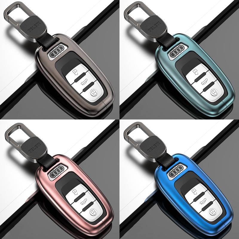 适用于奥迪2018款A6L车钥匙套17/16/15/14/13款A8L专用保护包扣壳