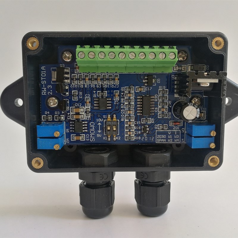 RW-ST01A称重传感器变送器PLC 0-5v0-10V4-20mA测力信号放大转换