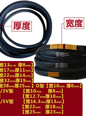 三维帆布高速三角带SPB2718/SPB2743/SPB2780/2845/2850/2860