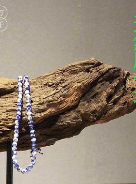 新中式实木枯木禅意摆件 陶瓷佛像风化木茶室客厅家居装饰工艺品