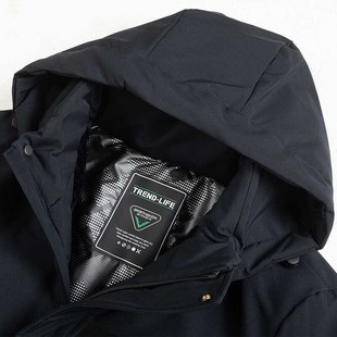 爸爸冬装外套男士冬季加绒加厚棉服中长连帽保暖羽绒棉衣中老年人