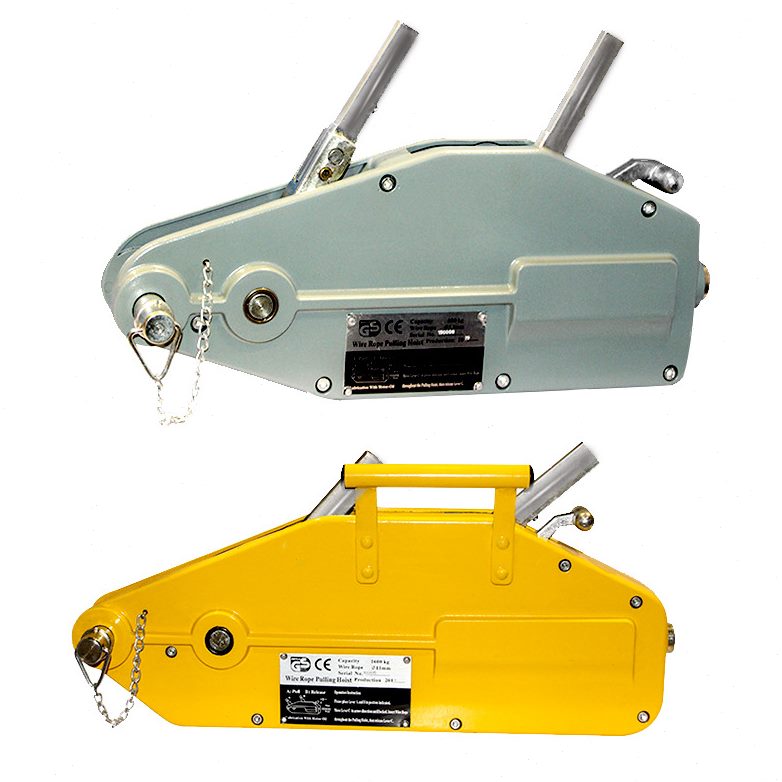 甄选铝合金钢丝绳手扳葫芦800KG1.6T3.2吨5.4T20m铝合金牵引机器