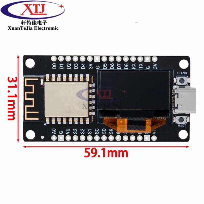 ESP8266开发板串口 CH340G带0.96Nodemcu wifi模块 OLED屏
