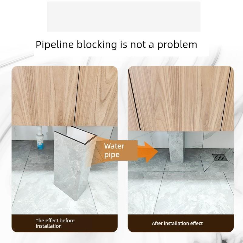 碳晶板管道护角装饰亚克力管道包装神器气体装饰板下水管道材料美