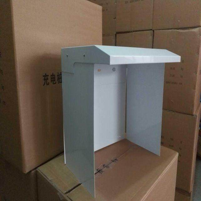 充电桩主机箱防雨罩户外防护罩小区电瓶车充电站防水保护罩盖背面