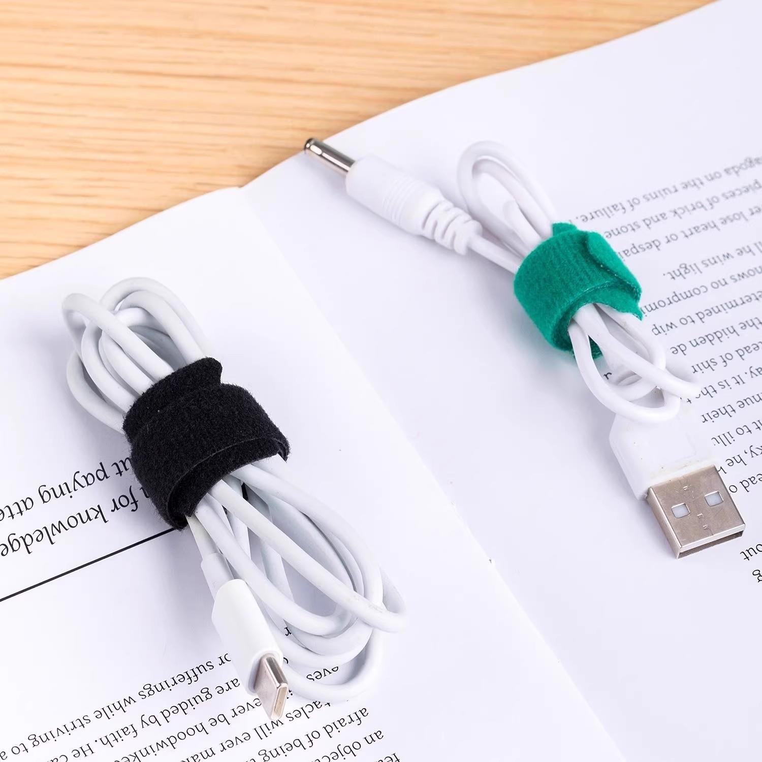 收纳电线理线器缠绕集线数据线收纳理线带卷线束线扎带自粘魔术贴