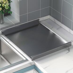 定制方太专用水槽式洗碗机盖板厨房置物架不锈钢洗菜盆水槽上盖板