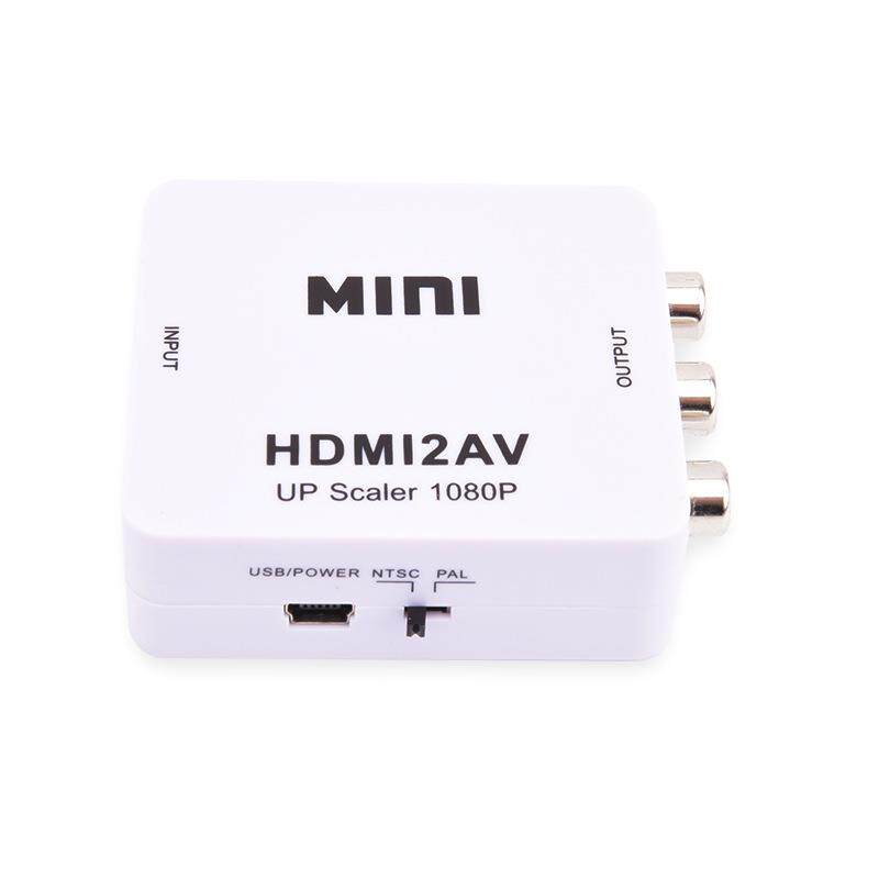 hdmi转av转换器三色线转接线高清莲花头avi三接高清转tv电视家用