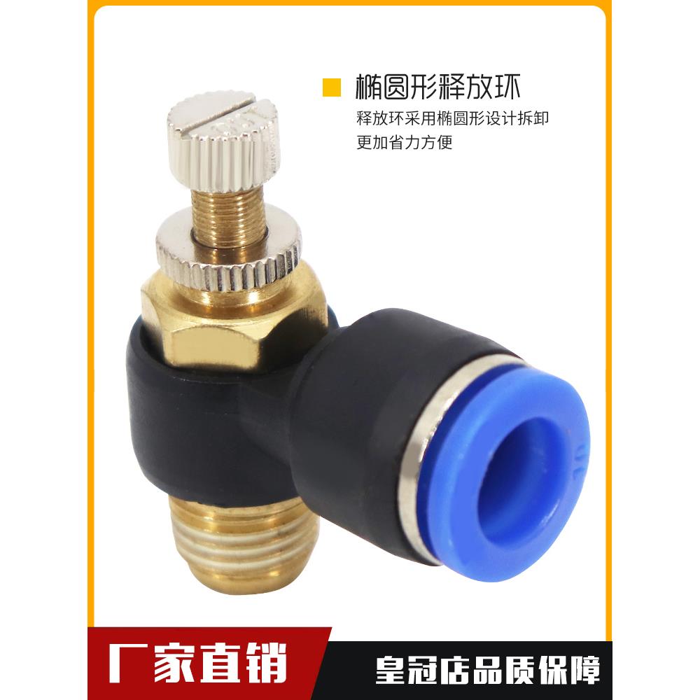 快速接头调速开关JSC调节阀节流阀SL6-M5/4-01/8-02/10-03/12-04