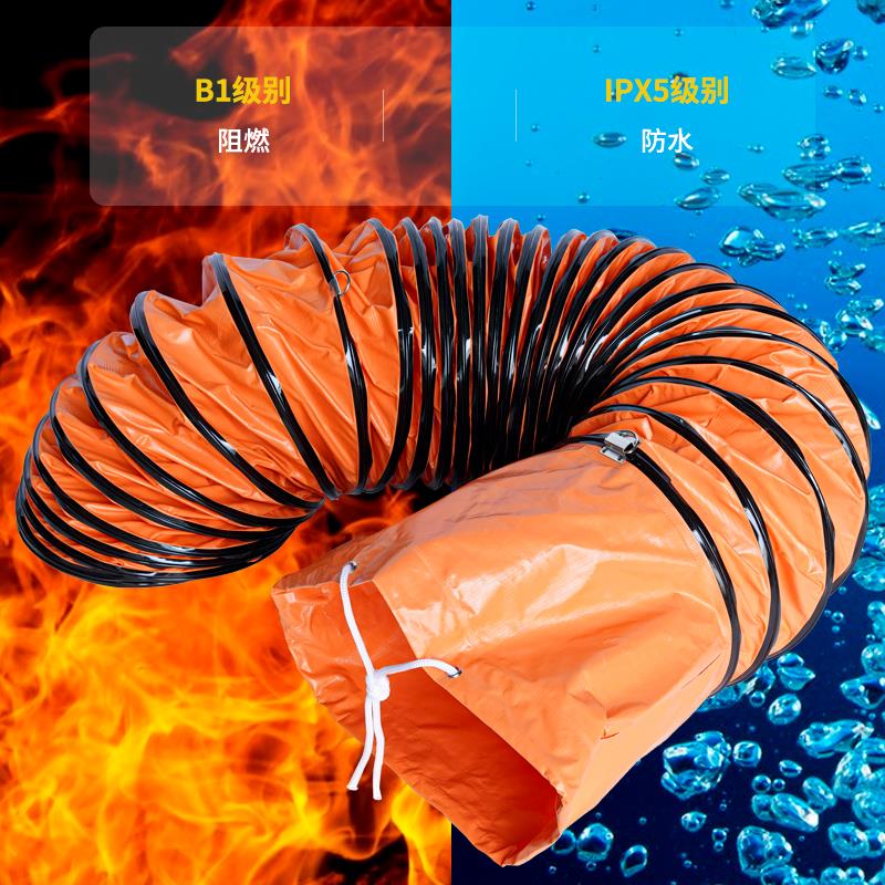 伸缩风管耐高温排风管排气管隧道矿井鼓风机通风软管连接导风管