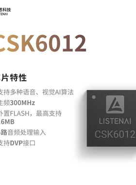 聆思CSK6系AI芯片提供大模型语音交互视觉识别SDK CSK6011A/6012
