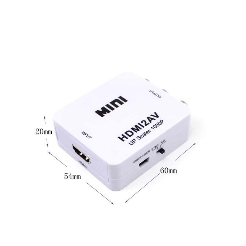 AV?HDMI??器 AV?高清 RCA模??HDMI三色??高清1080P dvd跳