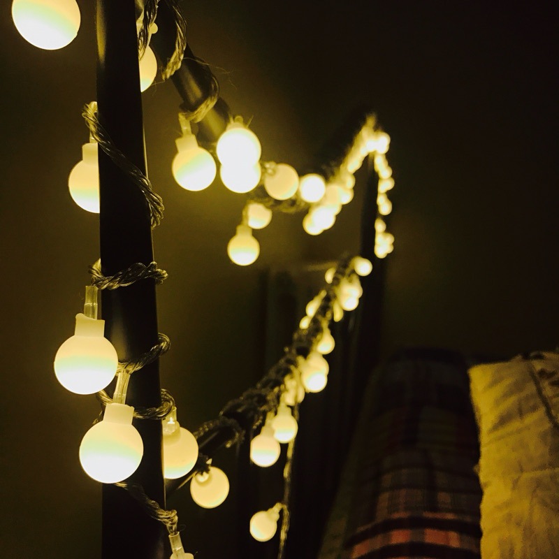 LED彩灯USB电池灯串浪漫帐篷圆球星星灯节庆婚庆装饰灯暖光小灯泡 - 封面