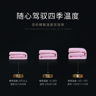 仙娥羽绒被95白鹅绒被子冬被保暖加厚春秋被芯纯棉双人100支全棉