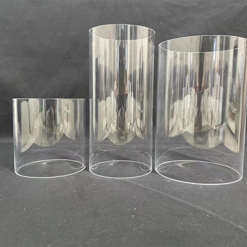 透明亚克力管有机玻璃空心圆筒水族圆柱形干货桶羽绒收纳桶展示罩