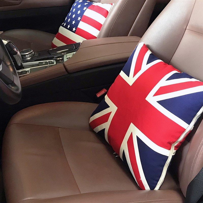 纯棉抱枕被子两用车用全棉二合一抱枕被汽车车载冬季加厚后排抱枕