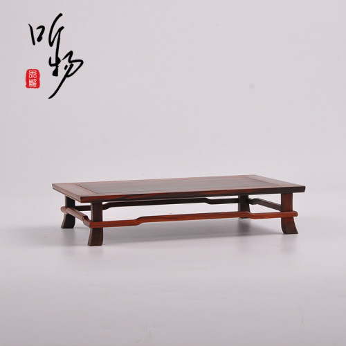 红木雕刻工艺品盆景底座实木托架长方形奇石盆文玩底座