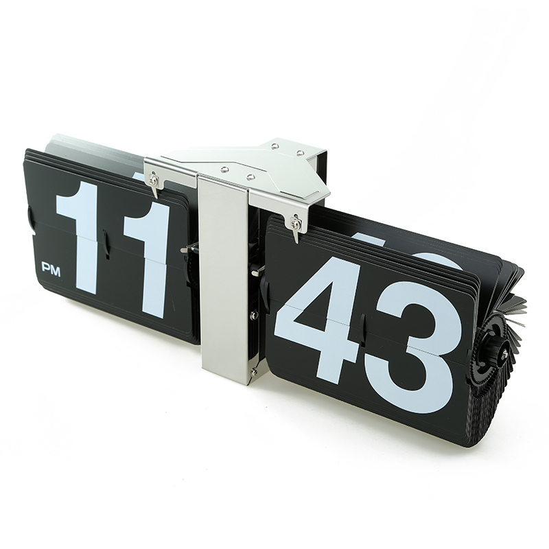 大号翻页钟客厅挂钟创意摆件钟表座钟个性现代机械时钟简约大气钟